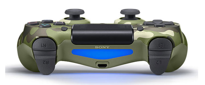 Геймпад - Sony PlayStation DualShock 4 Wireless, V2 , Зелен камофлаж, Green Camo