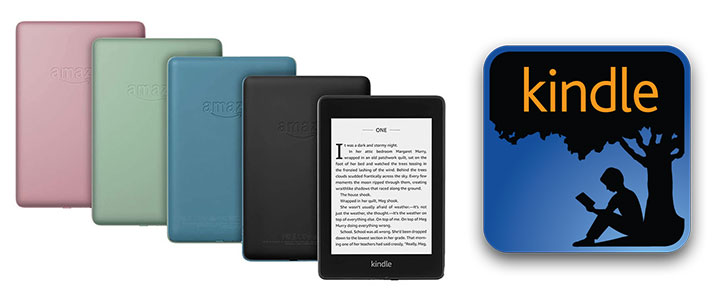 Електронен четец Kindle Paperwhite 10th Generation (8GB), Waterproof E-reader, Plum, 6 инча, Бордо