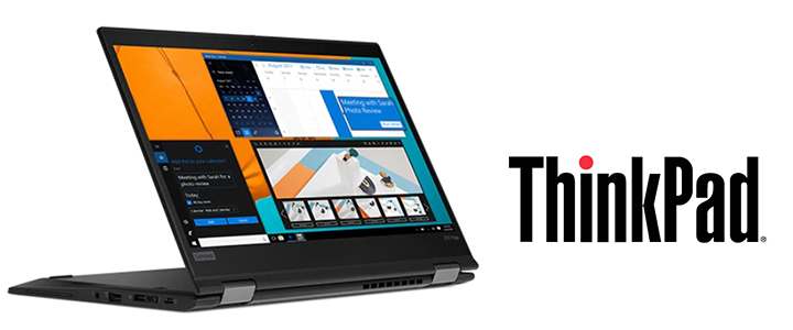 Лаптоп Lenovo ThinkPad X13 Yoga, Intel Core i5-10210U, 8GB, 256GB SSD, 13.3 инча, Touch, Intel UHD Graphics, Win. 10 Pro, Черен, 20SX0000BM