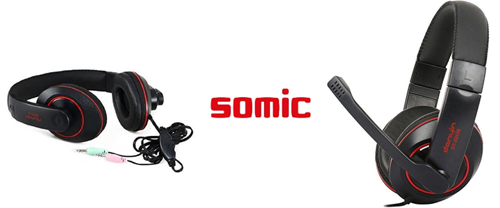 Геймърски слушалки с микрофон Somic Danyin DT2208, С кабел, 2 х 3.5mm stereo jack, Черен, DT2208_VZ