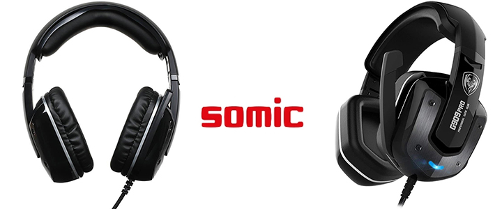 Геймърски слушалки с микрофон Somic G909 PRO, 7.1 surround звукова система, Вибрираща функция, Черен, G909Pro_VZ