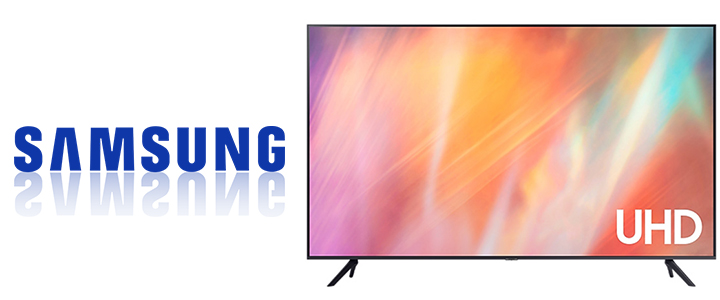 Телевизор Samsung 43 инча, 43AU7172 4K UHD LED TV, SMART, Crystal Processor 4K, 4xHDMI, 2xUSB, WiFi, Bluetooth 4.2, Tizen, Сив, UE43AU7172UXXH