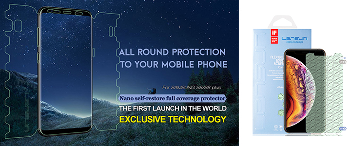 Самовъзстановяващ се преден протектор LENSUN 360 за IPHONE XS MAX, Nano self-restore Ultra technology