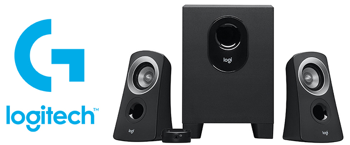 Аудио система Logitech 2.1 Speaker System Z313, Черен, 980-000413