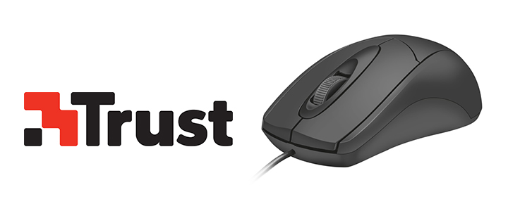 Мишка TRUST Ziva Optical Mouse, 1200 dpi, USB, Черна, 21947