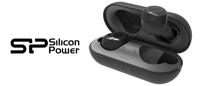 Блутут слушалки-тапи с докинг кутийка Silicon Power Blast Plug BP82, True Wireless, Черен, SLP-HEAD-BP82-BK