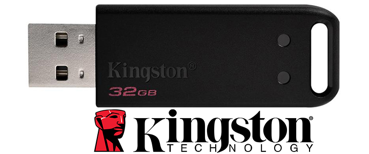 Флаш памет KINGSTON DataTraveler DT20 32GB, USB 2.0, Черен, KIN-USB-DT20-32GB