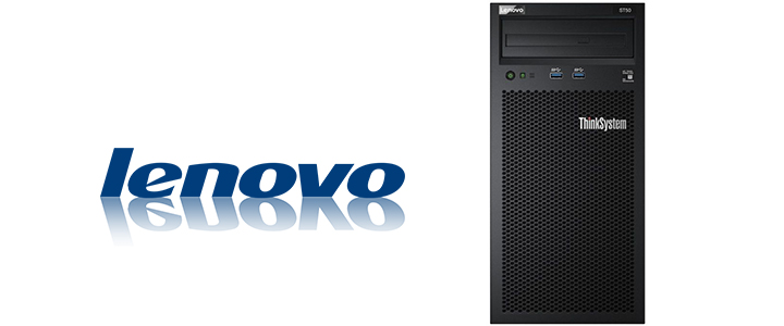 Сървър Lenovo ThinkSystem ST50 Xeon E-2144G, 8GB(1x8GB, UDIMM), 2x1TB SATA HDD,  SATA RAID, 1x250W, AMT, Slim DVD-RW, 7Y48A02CEA