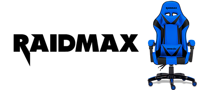 Геймърски стол Raidmax Drakon, Син, DK602_blue