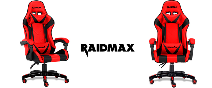 Геймърски стол Raidmax Drakon, Червен, DK602_red