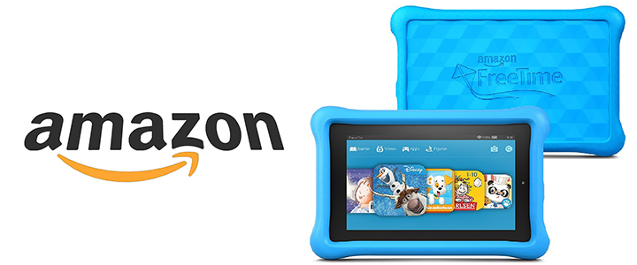 Таблет Amazon Fire 7 Kids Edition, 7-инчов дисплей, 16 GB, Син калъф, Подходящ за деца