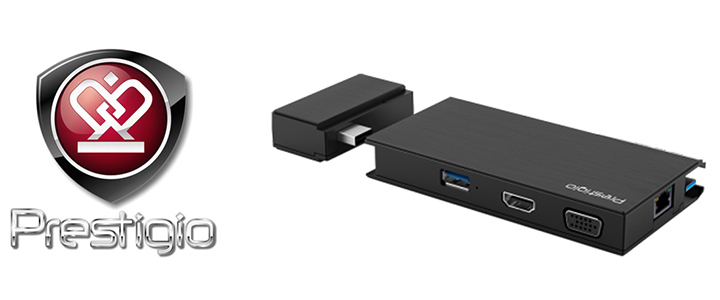 Prestigio Dock Station Pro (USB 3.0 type A), with HDMI/VGA outputs up to 2K, Черен, LDSP_C01