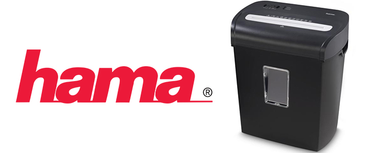 Шредер Hama Premium M8, A4 8 листа, Ниво на сигурност E4 P4 T5, Черен, HAMA-50545