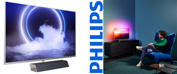 Телевизор Philips 43 инча, 4K UHD Android TV, Звук от Bowers and Wilkins Ambilight, Сив, 43PUS9235/12