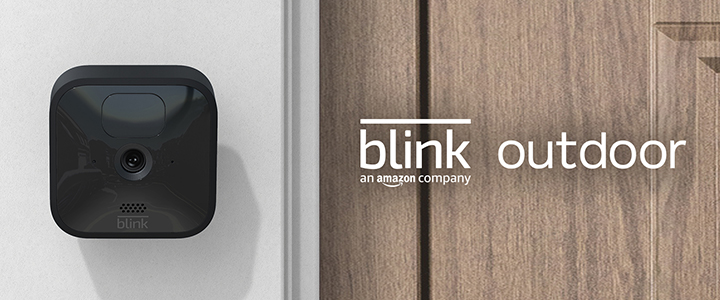 Безжична HD камера за видеонаблюдение Amazon Blink Outdoor, устойчива на атмосферни влияния, детектор на движение, дълъг живот на батерията, Черен