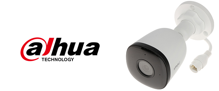 Камера Dahua Imou Bullet PoE, IP, 2MP, 1920x1080, 1/2.8 CMOS, 25fps, 16 кратно увеличение, вграден микрофон, LAN, Wi-Fi, Бял, IPC-F22AP