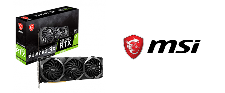 Видео карта MSI NVIDIA GeForce RTX 3080 Ti, VENTUS 3X, 12GB GDDR6X, PCI Express, DisplayPort, HDMI, 912-V389-078